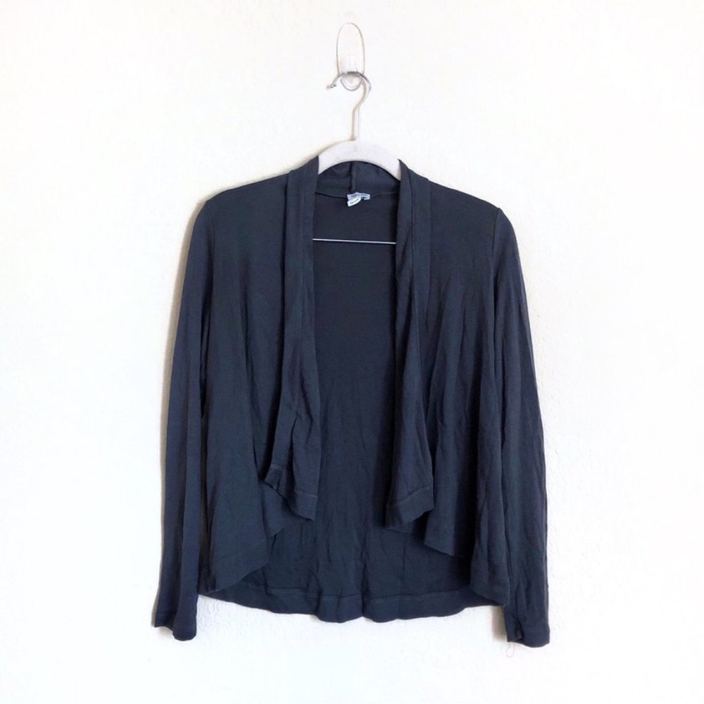 Splendid Dark Gray Open Front Cardigan Sweater